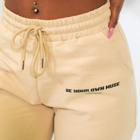 "Muse" Joggers-Beige